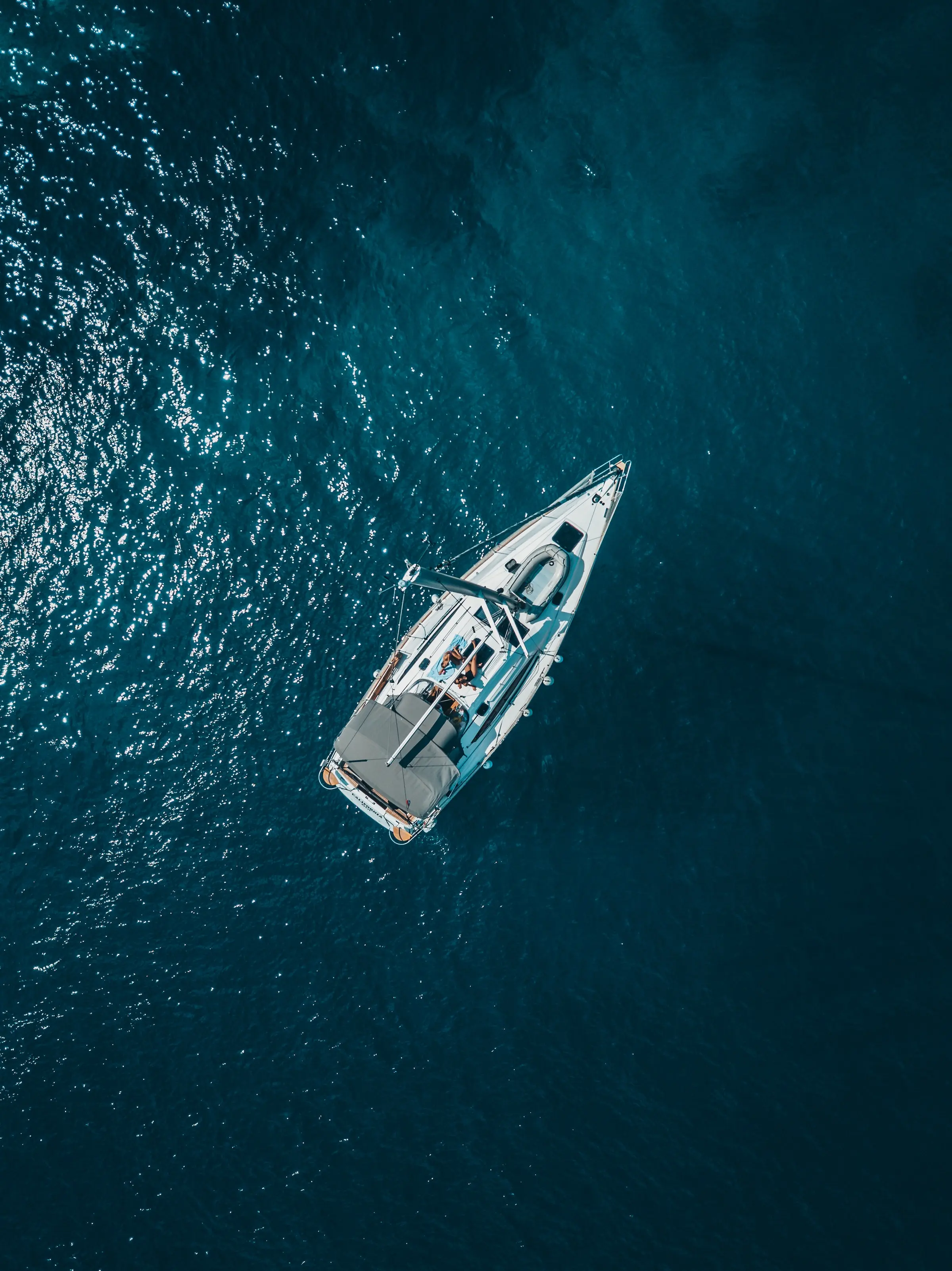 sailing yacht in ocean